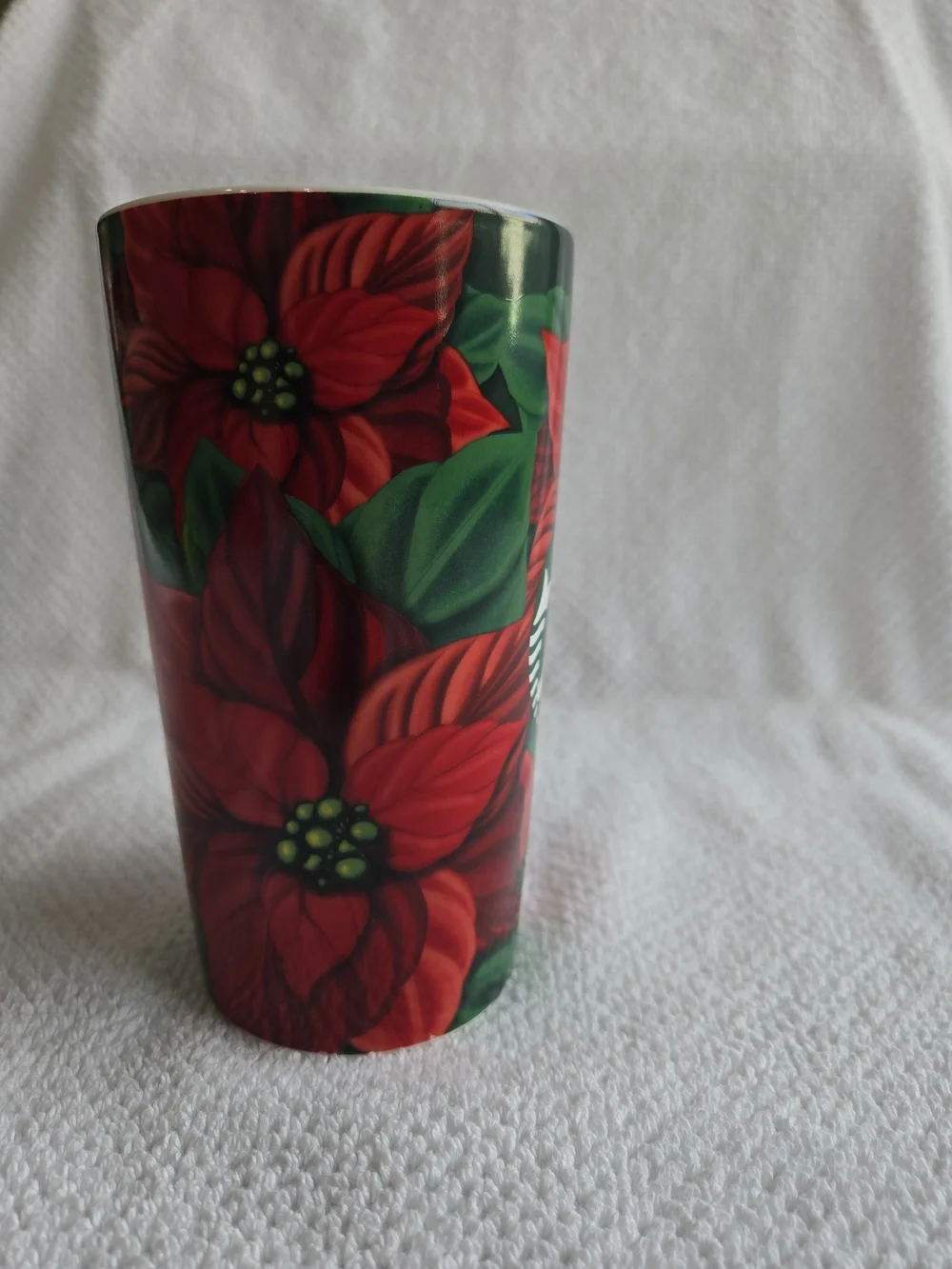 Starbucks Red Poinsettia Ceramic Mug - Holiday Home Accent